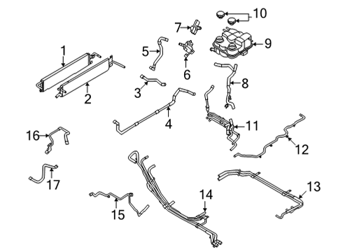 Inverter Cooling Components HOSE Diagram for NZ6Z8286A