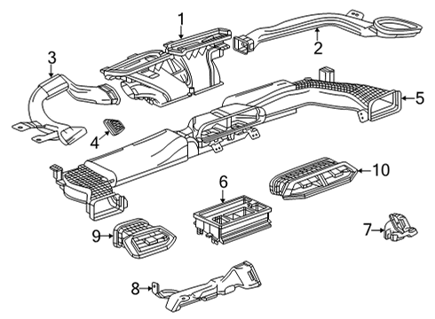 2022 Chevrolet Trailblazer Ducts Adapter Diagram for 60001823
