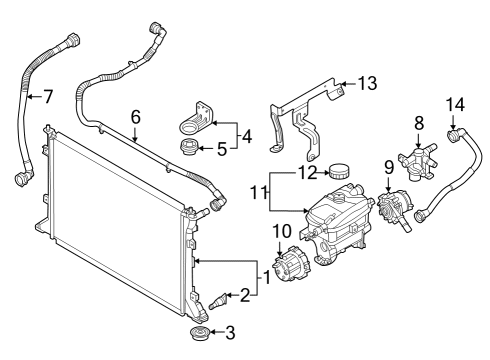 Cooling System - Traction Motor Component BLOWER ASSY Diagram for 25380GI100