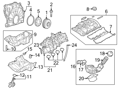 Engine Parts, Mounts, Cylinder Head & Valves, Camshaft & Timing, Variable Valve Timing, Oil Pan, Oil Pump, Adapter Housing, Balance Shafts, Crankshaft & Bearings, Pistons, Rings & Bearings SUPPORT, INTAKE SYSTEM Diagram for 11617952863