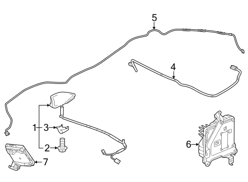 1990 Dodge Ramcharger Antenna & Radio ANTENNA *R568P* Diagram for 8A1503S5A01ZA