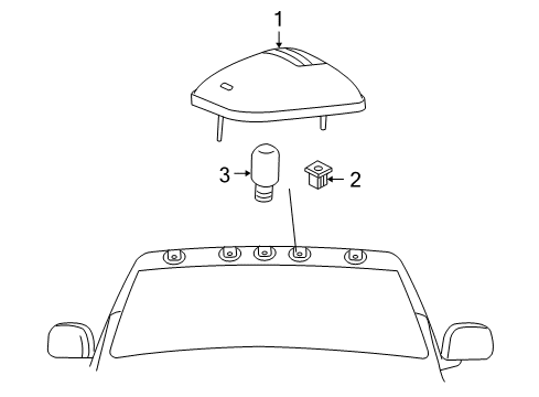 2004 Dodge Ram 1500 Bulbs Bulb Diagram for L04157NAKX