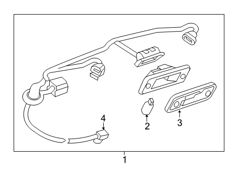 2017 Chevrolet Spark License Lamps License Lamp Diagram for 42351796
