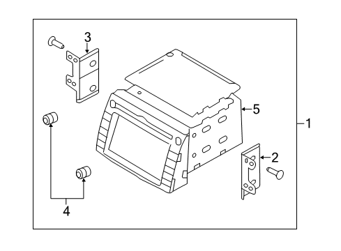 2022 BMW M8 Navigation System Bracket-Navigation, RH Diagram for 965522P000