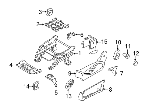 2016 Ford Transit Connect Tracks & Components Valance Diagram for AM5Z5862187BA