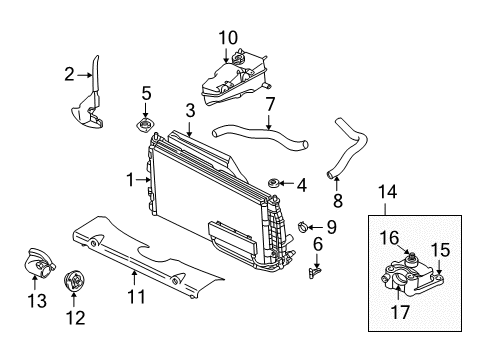 1999 Chrysler Concorde Radiator & Components Hose-Radiator Outlet Diagram for 4767164AE