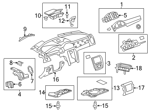 2009 Buick Enclave Cluster & Switches, Instrument Panel Lower Column Cover Diagram for 22938737