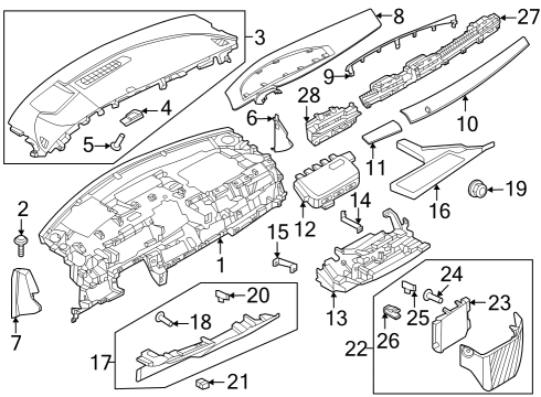 Instrument Panel Clip Diagram for 0155400061