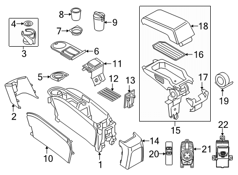 2016 BMW i3 Switches Steering Column Switch Diagram for 61316833439