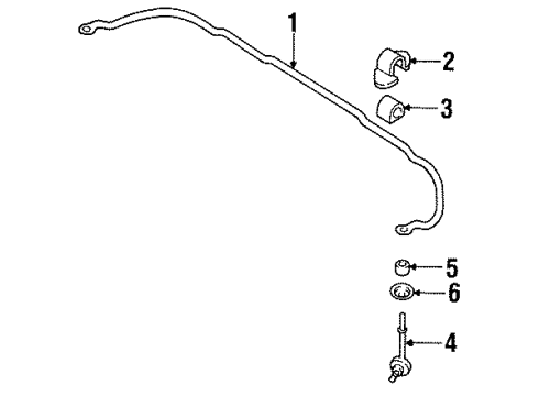 1995 Nissan Maxima Stabilizer Bar & Components - Front Clamp-STABILIZER, L Diagram for 546150E000