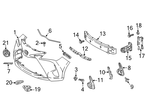 1994 Mitsubishi Galant Switches & Sensors Side Support Diagram for 525350D090