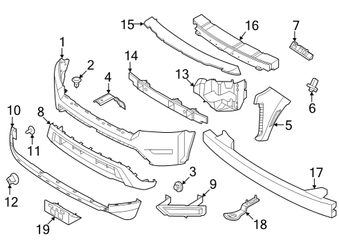 Bumper & Components - Front Plug Diagram for 0165801501