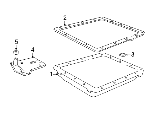 1996 Chevrolet Express 3500 Automatic Transmission Pan Kit, W/Gasket & Magnet Diagram for 8685921