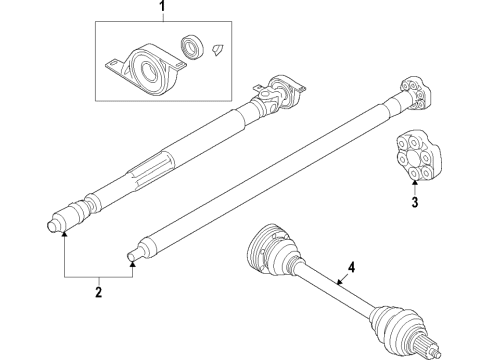 2021 Mini Cooper Countryman Transfer Case UNIVERSAL JOINT Diagram for 26118689360