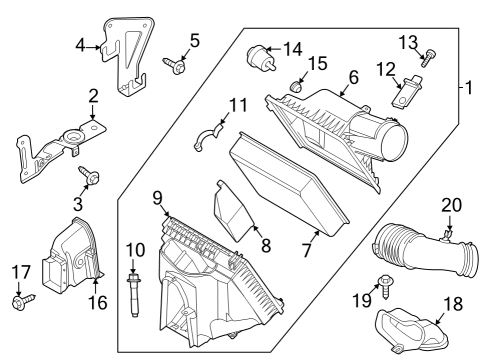 Filters Front Bracket Bolt Diagram for W720881S439
