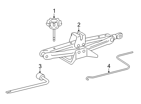 2022 Lexus RC F Jack & Components JACK SUB-ASSY, PANTO Diagram for 0911130181