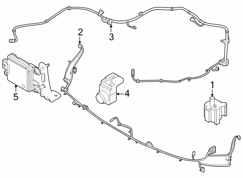 2020 Hyundai Sonata Cruise Control Ultrasonic Sensor Assembly-P.A.S Diagram for 99310L1000S3B