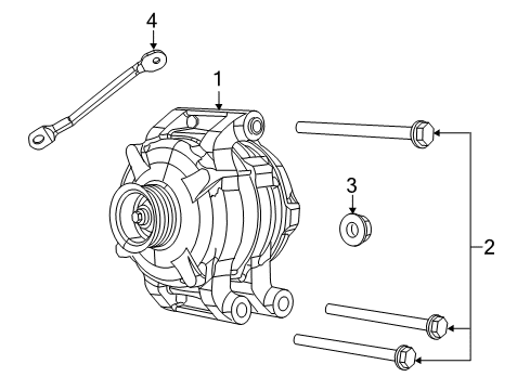 2016 Dodge Challenger Alternator ALTERNATO-Engine Diagram for 4801866AC