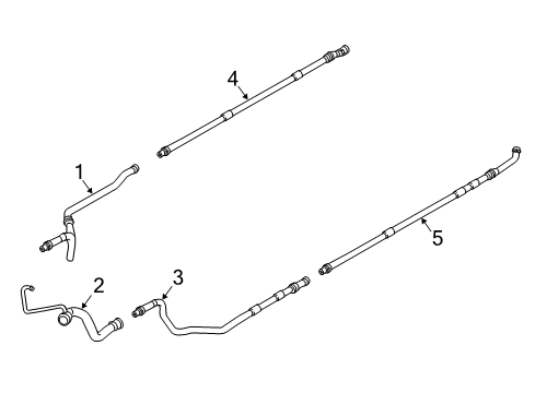 2016 BMW i3 Coolant Lines Coolant Hose Diagram for 17127623674