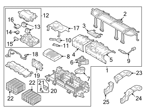 2022 Hyundai Tucson Battery FUSE-HIGH VOLTAGE Diagram for 375F2P0300