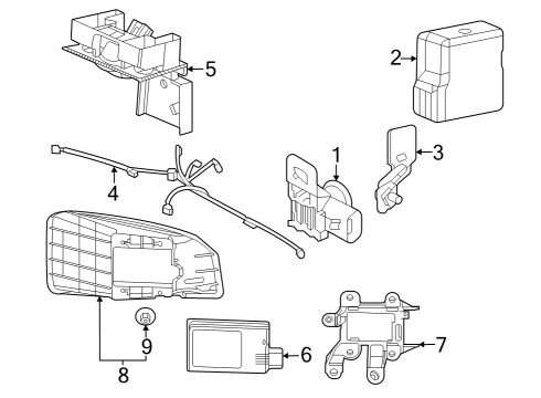 Lane Departure Warning SENSOR *NH830M* Diagram for 39680T43J21ZJ