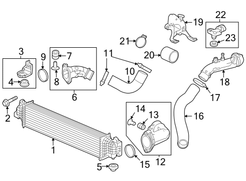 Intercooler Band, Hose (D70) Diagram for 173175ANA01