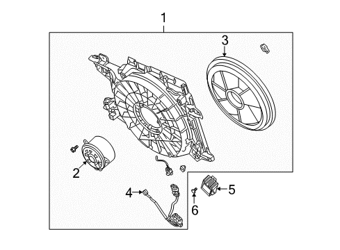 2008 Chevrolet Corvette Cooling System, Radiator, Water Pump, Cooling Fan Module Diagram for 10377609