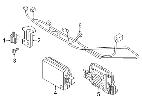 2019 Hyundai Sonata Cruise Control System Wiring Harness-BWS Extension Diagram for 91890E6701