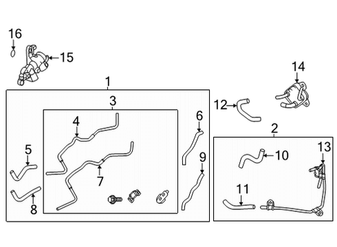 Trans Oil Cooler HOSE, TRANSMISSION O Diagram for 329430C030