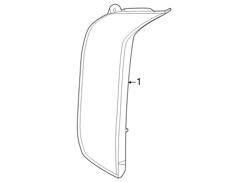 2022 Hyundai Palisade Tail Lamps Lamp Assembly-Rear Comb Inside, RH Diagram for 92404S8000