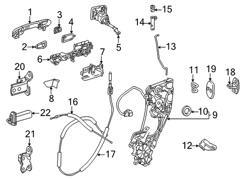Lock & Hardware GROMMET, Screw Diagram for 9018905183