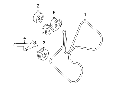 2010 Chevrolet Silverado 3500 HD Belts & Pulleys Serpentine Belt Diagram for 12649154