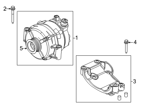2013 Ford F-250 Super Duty Alternator Alternator Diagram for BC3Z10346B