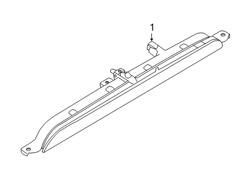 2011 BMW X5 High Mount Lamps Third Stoplamp Diagram for 63257272967