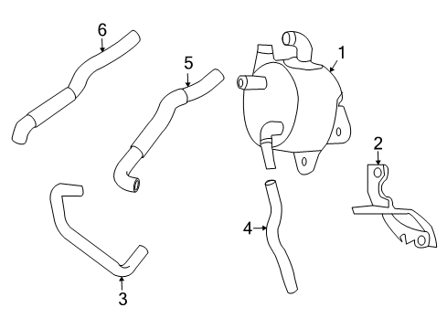 2009 Toyota RAV4 Trans Oil Cooler Transmission Cooler Diagram for 3349342060
