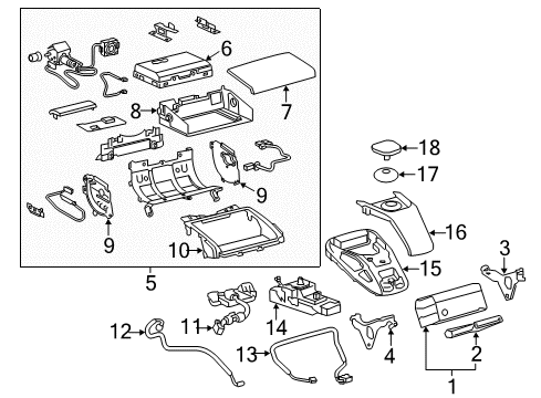 2011 Lexus HS250h Navigation System Multi-Display Diagram for 8611175050