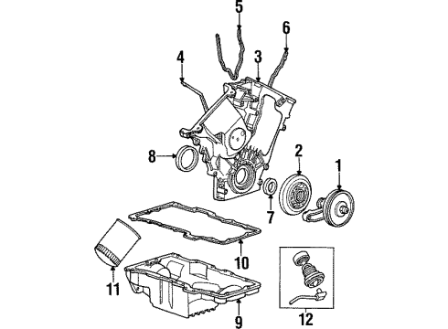 1996 Mercury Sable Filters Dipstick Diagram for F6DZ6750A
