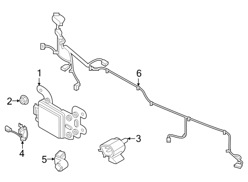 Electrical Components - Front Bumper UNIT ASSY-FRONT RADAR Diagram for 99110S8150