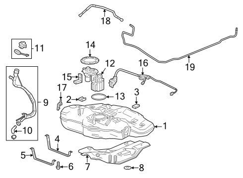 2016 Chevrolet Cruze Fuel Supply Harness Diagram for 13372746
