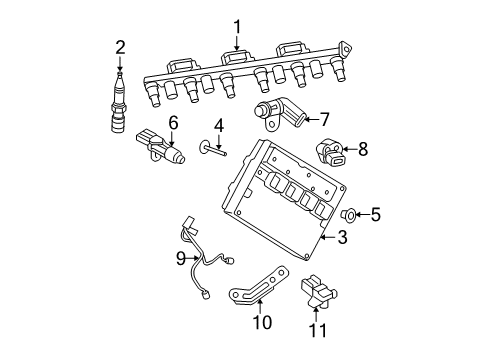 2009 Jeep Commander Ignition System Ignition Coil Diagram for 5149049AB