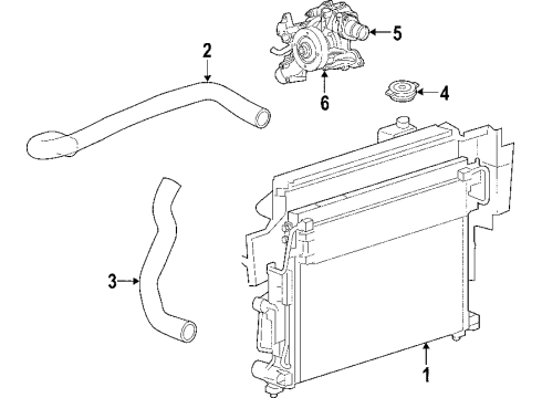 2010 Jeep Commander Cooling System, Radiator, Water Pump, Cooling Fan Fan-Radiator Cooling Diagram for 5191827AA