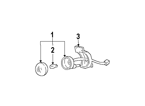 1994 Ford Ranger Fog Lamps Fog Lamp Diagram for F67Z15200AA