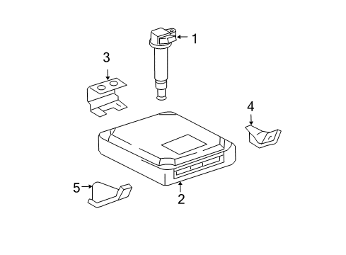 2001 Toyota Tacoma Powertrain Control ECM Diagram for 8966104790