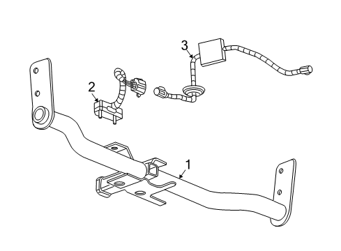 2009 Pontiac Torrent Trailer Hitch Components Connector Wire Diagram for 10364351