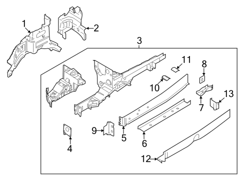 Structural Components & Rails Mount Plate Diagram for CK4Z6110112C
