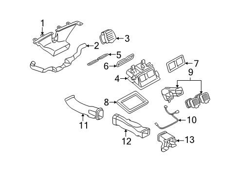 2011 Audi TT Quattro Ducts Air Chamber Assembly Diagram for 5L2Z18471AA