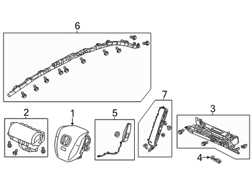 2022 Honda Civic Air Bag Components SENSOR, SIDE IMPACT Diagram for 77970TZRS11