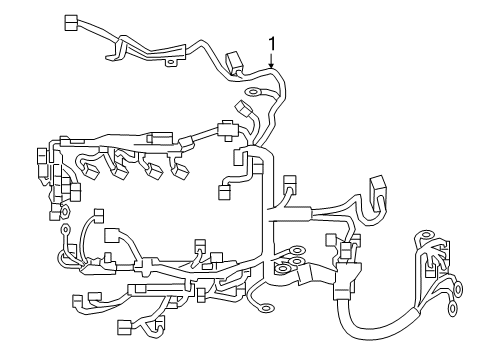 2020 Toyota Camry Wiring Harness Wire Harness Diagram for 821110X042