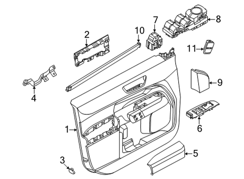 Rear Door MOTOR ASY - WINDOW OPERATING Diagram for NL1Z9923395B