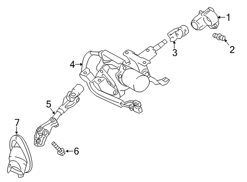 2012 Scion iQ Ignition Lock Ignition Lock Cylinder Diagram for 6905774050